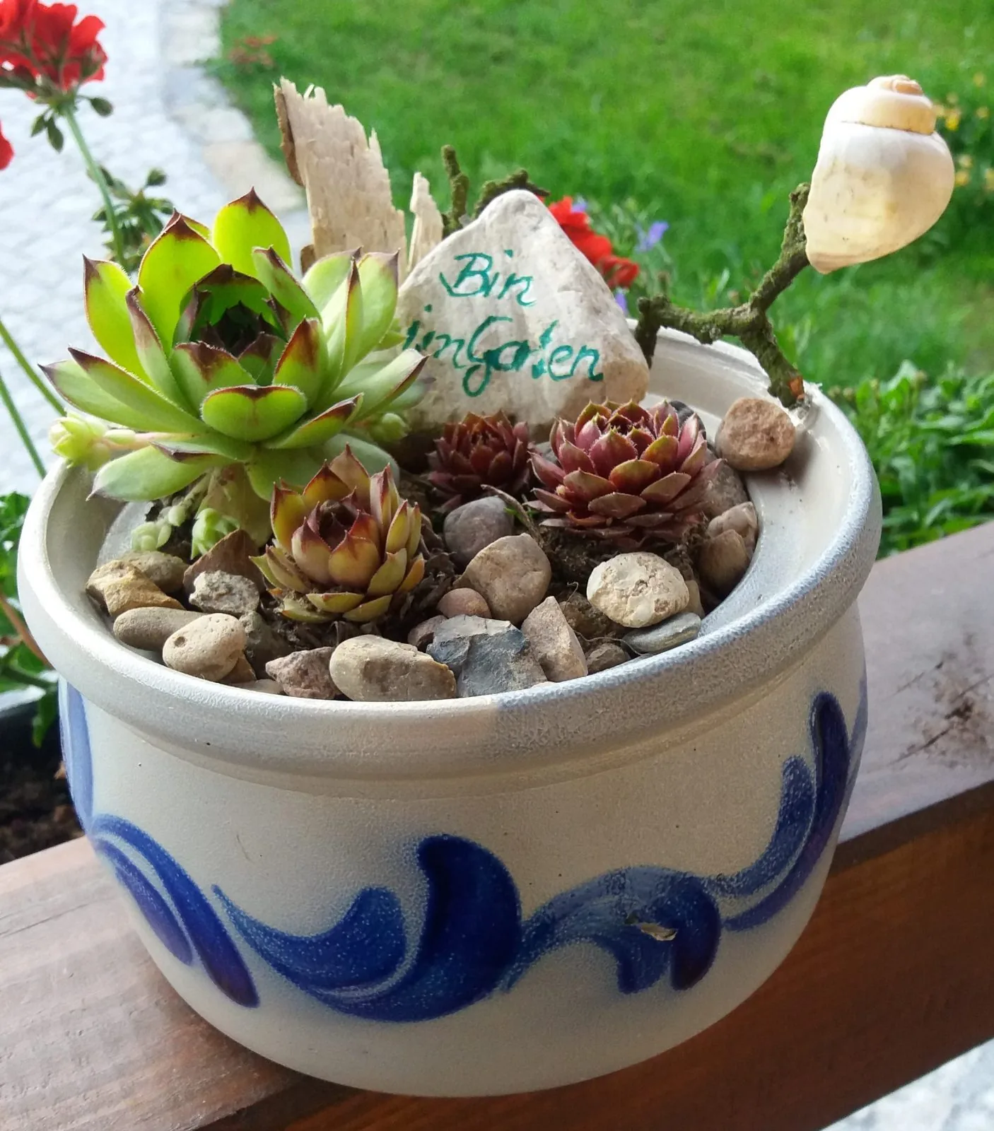 Bin im Garten