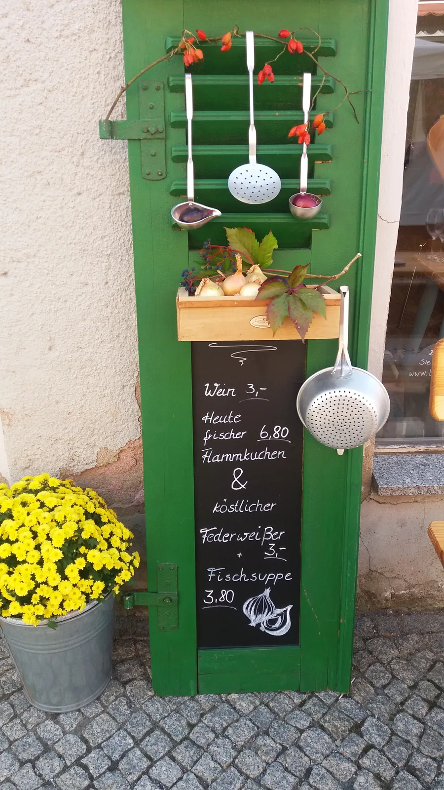 Fensterladen zum Genuss-einladen