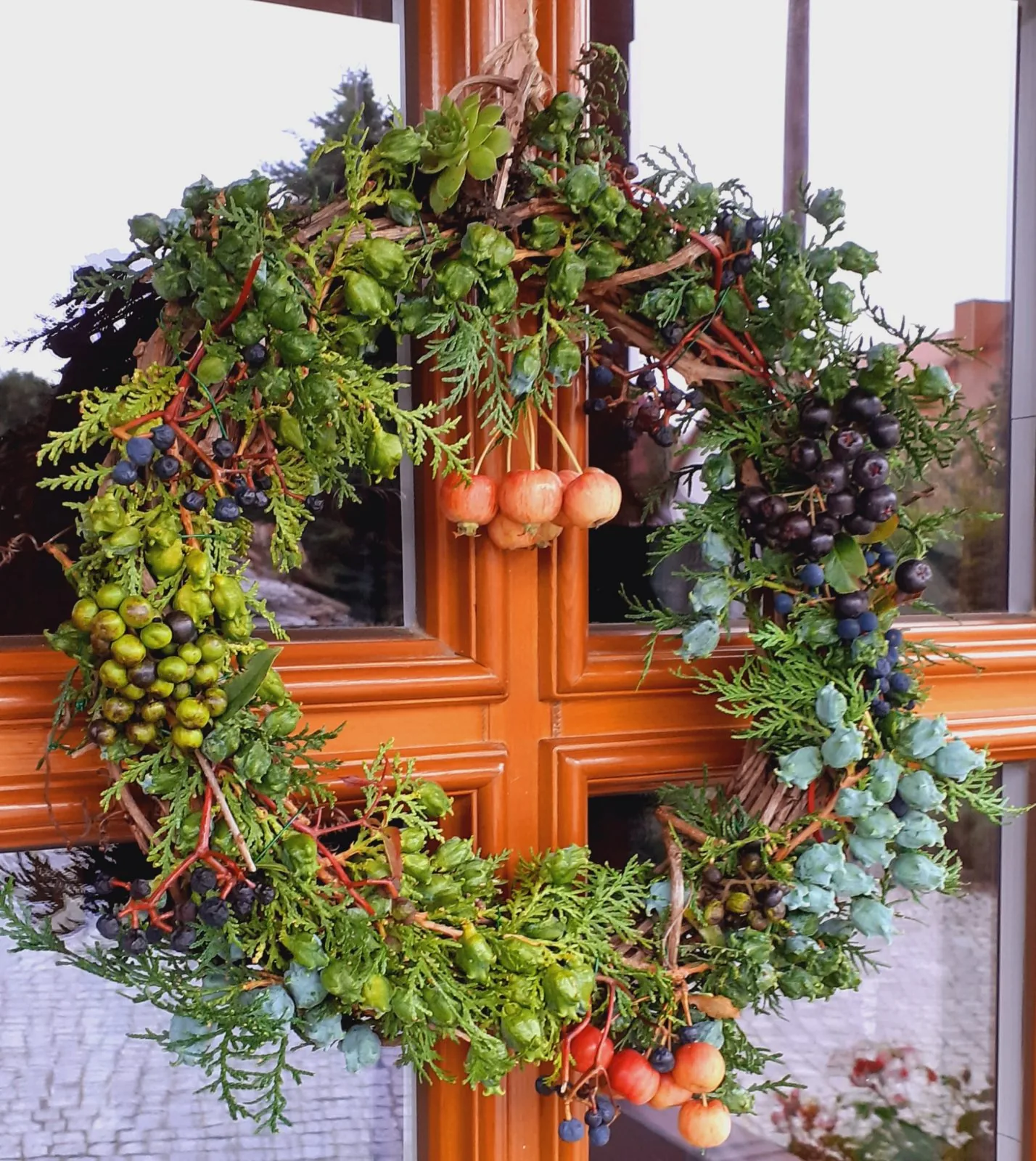 Früchtekranz aus Muttis Garten