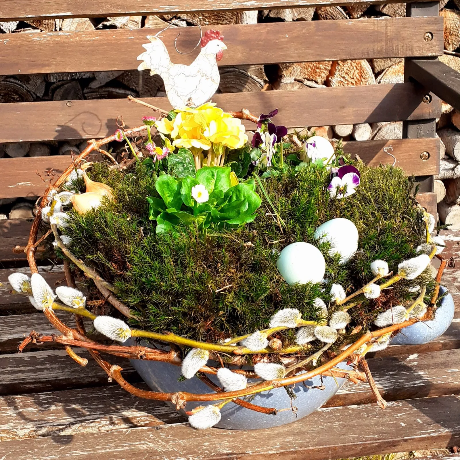 Frühblüher in Emaille