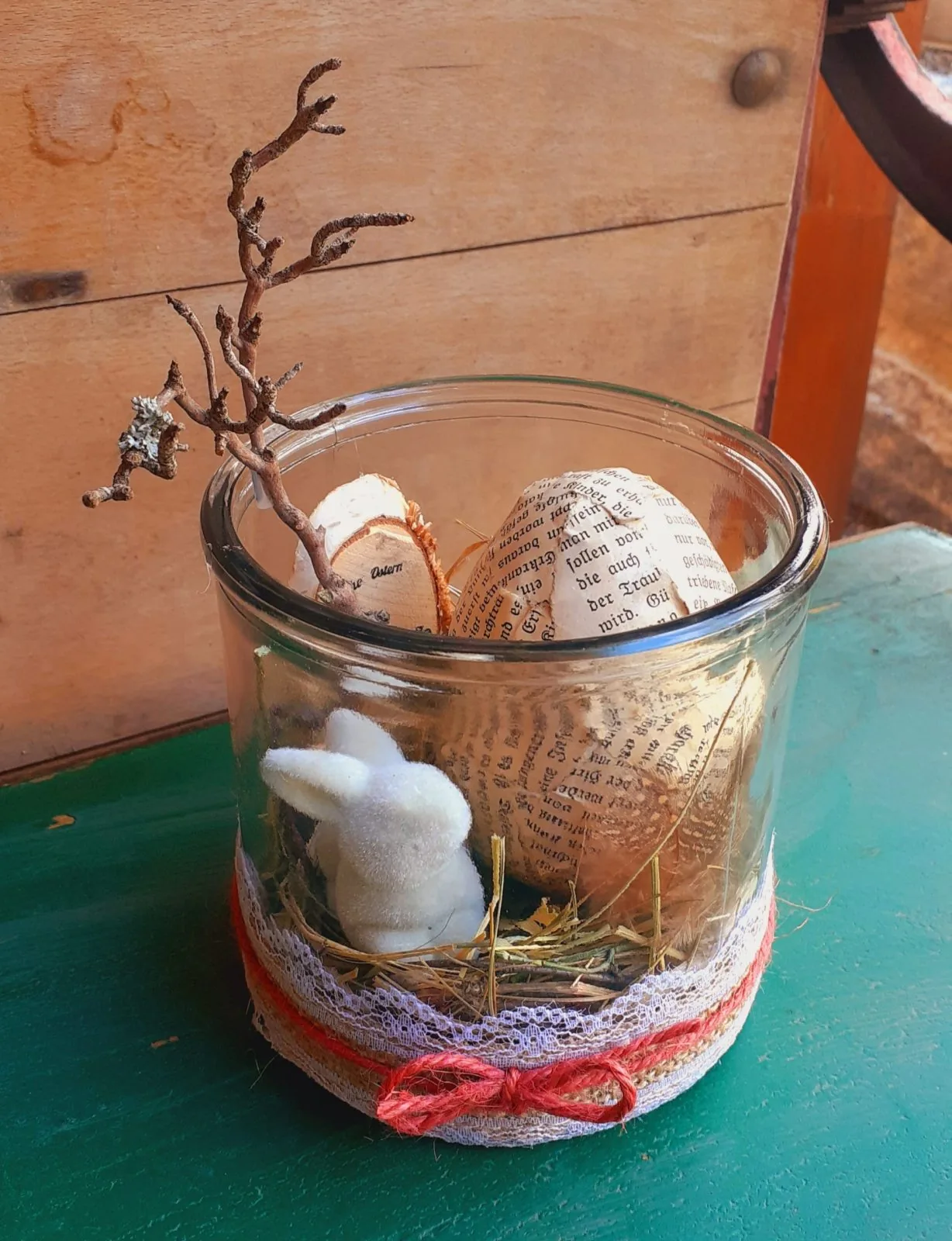 Ganz schüchtern hier im Glas