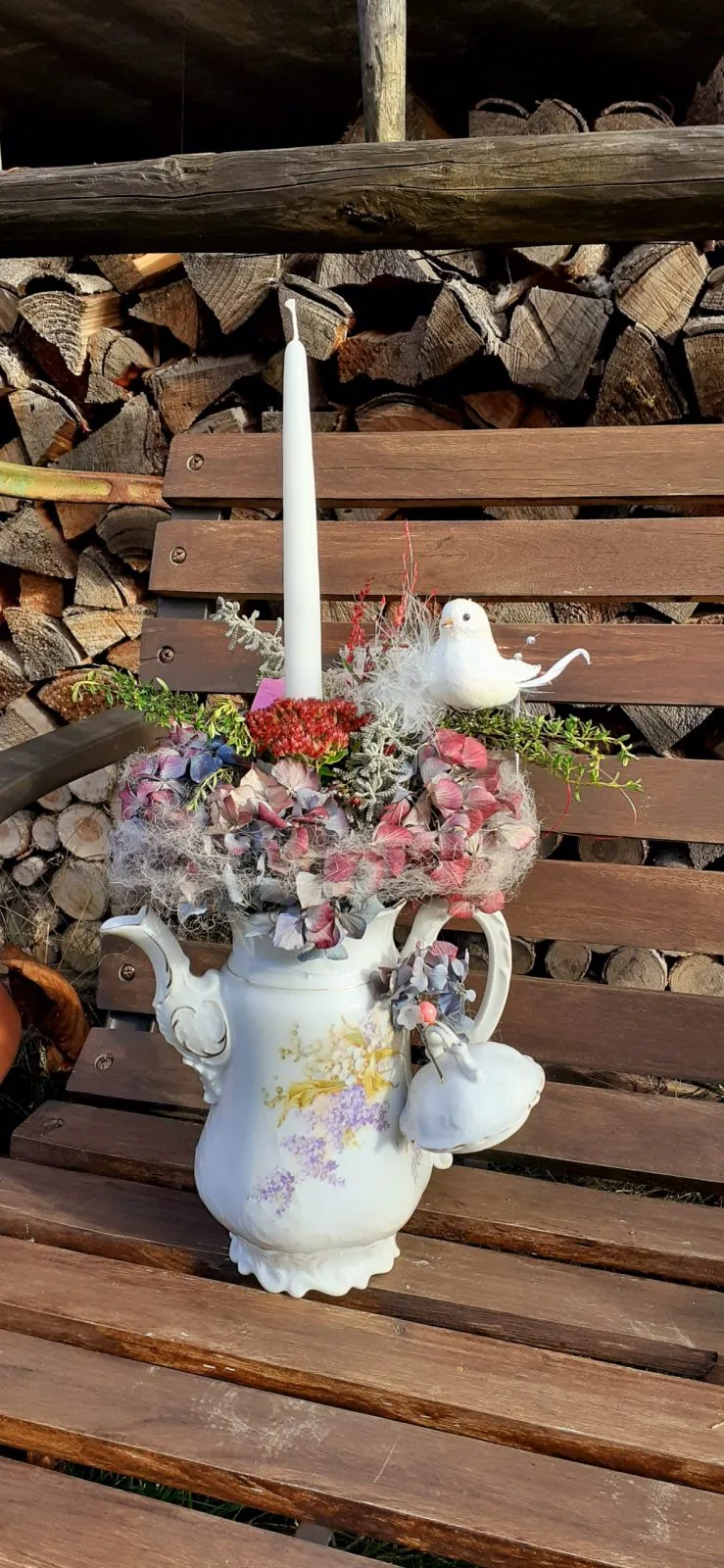 In einer Hortensie als Nest