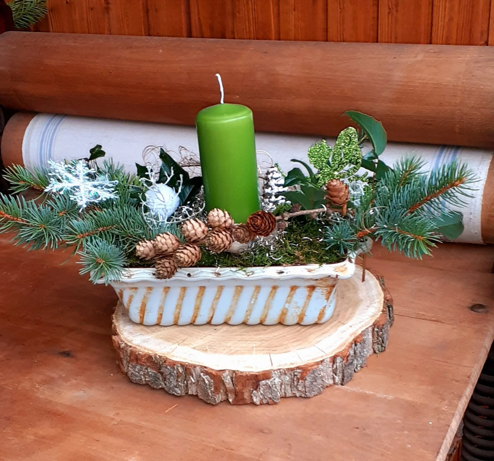 Weihnachtlicher Kastenkuchen.