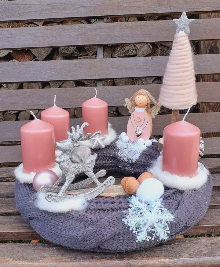Weihnachtskranz "Spielplatz der Engel"